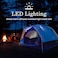 Coleman Skydome Tent with LED Lights 5Minute Setup Weatherproof 4Person Tent with Overhead Lighting Made of PFASFree Materials