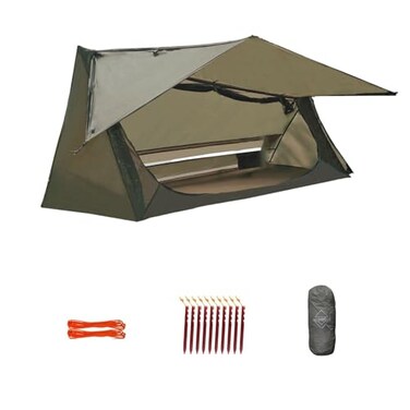 onewind Ultralight One Person Bivy Tent Backpacking Tent for Single Person Waterproof Silnylon Lightweight for Camping Backpacking Hiking NO Trekking Pole