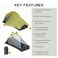 NEMO Equipment Hornet OSMO Ultralight Backpacking Tent 1Person Birch BudGoodnight Gray