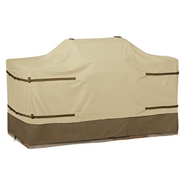 Classic Accessories Veranda WaterResistant BBQ Grill Cover for 78 Inch Island with Center Grill Head