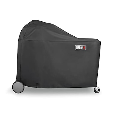 Weber Summit Charcoal Grilling Cover Premium HeavyDuty Water UVResistant Polyester Breathable Fabric Fits Summit Kamado S6 Charcoal Grill CenterGrilling Center Kettle