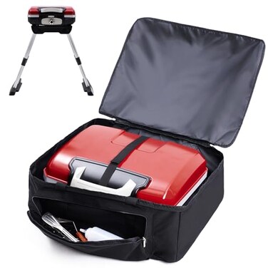 COMPEAK Carry Bag for Cuisinart CGG180 Propane Grill with VersaStand Portable Gas Grill Carry Case with Pocket for BBQ Accessories Case Only