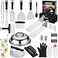 DY DECENT FAMILY 39PCS Griddle Accessories Kit Flat Top Grill Accessories Set for Outdoor Barbecue Griddle Tools Set with Basting Cover Spatula Scraper Burger Press Tongs and Cleaning Kit