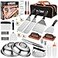 DY DECENT FAMILY 40PCS Griddle Accessories Kit Flat Top Grill Accessories Set for Outdoor Barbecue Griddle Accessories Set with Basting Cover Spatula Scraper Burger Press Tongs Cleaning Kit