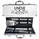 JNDJE Uncle Gifts Uncle Gifts from NieceNephew Heavy Duty Grilling Accessories Kit for Backyard BBQ Thick Stainless Steel Grill Utensils with NonSlip Handle Tool for Man on Birthday Fathers Day
