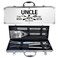 JNDJE Uncle Gifts Uncle Gifts from NieceNephew Heavy Duty Grilling Accessories Kit for Backyard BBQ Thick Stainless Steel Grill Utensils with NonSlip Handle Tool for Man on Birthday Fathers Day