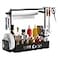ZDDLOINP Grill Caddy BBQ Caddy with Paper Towel Holder for Plate Cutlery Flatware Caddy Picnic Condiment Caddy with 4 Hooks Grill Utensil Caddy for Outdoor Barbecue Accessories Organizer