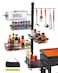 Concons Griddle Caddy Organizer for Blackstone Griddle Accessories for Husband Dad Him Outdoor Kitchen Accessories BBQ Grill Picnic Utensil Condiment Caddy with Paper Towel Holder