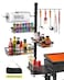 Concons Griddle Caddy Organizer for Blackstone Griddle Accessories for Husband Dad Him Outdoor Kitchen Accessories BBQ Grill Picnic Utensil Condiment Caddy with Paper Towel Holder