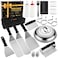 POLIGO 28PCS Griddle Accessories Kit Flat Top Grill Accessories Set for Camp Chef Grill Spatula Set with Enlarged Spatulas Basting Cover Scraper for Cooking Indoor or Outdoor Barbecue