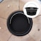 KAMaster Kamado Grill Ash Can with Foldable Handle Carbon Steel Ash Collector for Kamado Grill Joe ClassicLightningFast Charcoal ash cleanup High Temp ResistantApplied to Classic Series