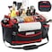 FRECOLSH Large BBQ Organizer with Molded Hard Base Compatible with Blackstone Outdoor Utensil Bag for Camping Picnic Tailgating Portable Cooking Accessories Tote Gift for Men