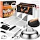 N NOBLE FAMILY 27 PCS Griddle Accessories Kit Flat Top Grill Accessories Set for Camping Professional Griddle Spatula Set with Melting Dome Burger Press for Outdoor BBQ Cooking