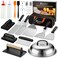 ROMANTICIST 29PCS Griddle Accessories Set Flat Top Teppanyaki Spatula Set with Scraper Basting Cover for Camp Chef Home Cooking Griddle and Outdoor BBQ Gifts for Christmas