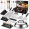 ROMANTICIST 29PCS Griddle Accessories Set Flat Top Teppanyaki Spatula Set with Scraper Basting Cover for Camp Chef Home Cooking Griddle and Outdoor BBQ Gifts for Christmas