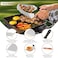 Joyfair 25Pcs Griddle Accessories Kit for Blackstone Stainless Steel Flattop Grilling Spatula Accessory Tools Set with Smash Burger Press Basting Cover for Outdoor BBQ Hibachi Cooking PP Handle