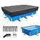 SYPGIHNA 14 x 7 ft Rectangular Pool Cover for Frame Swimming Pool 177 X 87inch Rectangle Solar Pool Covers 178 x87 Frame Swimming Pool Cover Oxford 14 ft Pool Cover Durable HeavyDuty Winter Dust