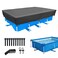SYPGIHNA 14 x 7 ft Rectangular Pool Cover for Frame Swimming Pool 177 X 87inch Rectangle Solar Pool Covers 178 x87 Frame Swimming Pool Cover Oxford 14 ft Pool Cover Durable HeavyDuty Winter Dust