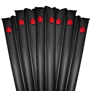 Pool Mate 8 ft 5Pack Deluxe Black Double Chamber Pool Water Bags 42 MM Thick Vinyl Cover Weights Water Tubes
