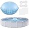 Waybas Pool Pillows for Above Ground Pools 4ft Dia Heavy Duty Swimming Pool Air Pillow 04mm Thickened Pool Closing Winter Kit Pool Cover Float Balloon with String Repair Tape for Winterizing Ice Equal