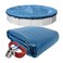 Pool Mate 21 ft Classic Blue Winter Pool Cover for Above Ground Pools 4 ft Overlap 25 ft Cover Size Solid 8 x 8 Scrim 236 ozyd2 Style 35214PM
