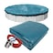 Robelle 24 ft Extra Heavy Duty Blue Winter Pool Cover for Above Ground Pools 4 ft Overlap 28 ft Cover Size Solid 10 x 10 Scrim 291 ozyd2 Style 58244ROB