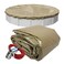 Pool Mate 28 ft Extra Strength Sandstone Winter Pool Cover for Above Ground Pools 4 ft Overlap 32 ft Cover Size Solid 12 x 12 Scrim 37 ozyd2 Style 57284