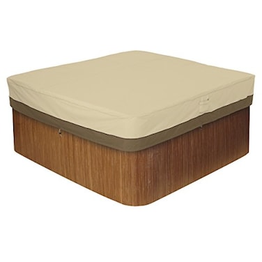 Classic Accessories Veranda WaterResistant 86 Inch Square Hot Tub Cover Patio Furniture Covers