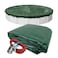 Robelle 28 ft Heavy Duty Green Winter Pool Cover for Above Ground Pools 4 ft Overlap 32 ft Cover Size Solid 8 x 8 Scrim 236 ozyd2 Style 32284