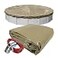 Robelle 24 ft Industrial Taupe Winter Pool Cover for Above Ground Pools 4 ft Overlap 28 ft Cover Size Solid 14 x 12 Scrim 45 ozyd2 Style 60244