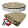 Robelle 24 ft Industrial Taupe Winter Pool Cover for Above Ground Pools 4 ft Overlap 28 ft Cover Size Solid 14 x 12 Scrim 45 ozyd2 Style 60244