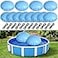 Hungdao 3 Pcs Pool Pillows for Above Ground Pools Cover Balloon Winterizing 4 x 4 ft Inflatable Air Pillow Float with Ropes PVC Ice Equalizer Closing Winter Swimming Ball Accessories
