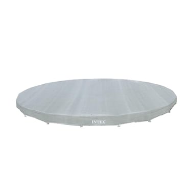 INTEX 28041E Deluxe Pool Cover for 18ft Round Ultra XTR Pools Includes Rope Tie UVResistant 8in Overhang Snug Fit