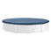 INTEX 28031E Pool Cover For 12ft Round Metal Frame Pools Includes Rope Tie Drain Holes 10in Overhang Snug Fit