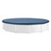 INTEX 28031E Pool Cover For 12ft Round Metal Frame Pools Includes Rope Tie Drain Holes 10in Overhang Snug Fit
