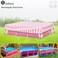 Sobana Rectangular Pool CoverWaterproof Covers for 7 x 5 x 24 Rectangular Metal Frame Above Ground Outdoor Swimming Poolwith TieDown Ropes 4 SandbagsIncrease StabilityCover onlyPink