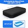 Tufmunb Rectangular Pool Cover for Inflatable Pool Fits Blow Up Pool Size 120 L x 72 W Builtin Elastic Band and Extra Buckle to Prevent Slipping 10 x 6 Rectangle Above Ground Swimming Pool Cover