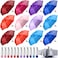 Silkfly 24 Pack Folding Umbrella Bulk Colorful Portable Travel Mini Umbrella Pack for Rain Windproof UV Sun