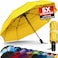 TUMELLA Strongest Windproof Travel Umbrella Compact Superior Beautiful Small Strong but Light Portable and Automatic Folding Rain Umbrella Durable Premium Grip Fits Car and Backpack
