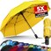 TUMELLA Strongest Windproof Travel Umbrella Compact Superior Beautiful Small Strong but Light Portable and Automatic Folding Rain Umbrella Durable Premium Grip Fits Car and Backpack