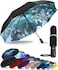 TUMELLA Strongest Windproof Travel Umbrella Compact Superior Beautiful Small Strong but Light Portable and Automatic Folding Rain Umbrella Durable Premium Grip Fits Car and Backpack