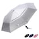 G4Free UPF 50 UV Protection Travel Umbrella 46 Inch Windproof Silver Coating Sun Blocking UmbrellaSilverPink