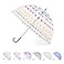 totes Kids Clear Bubble Umbrella with Dome Canopy Lightweight Design Wind and Rain Protection Umbrella Dots Kids 38 Canopy