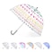 totes Kids Clear Bubble Umbrella with Dome Canopy Lightweight Design Wind and Rain Protection Umbrella Dots Kids 38 Canopy