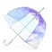 Totes Adult Windproof Bubble Umbrella with J Hook Handle and Enhanced Visibility