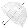 totes Womens Clear Bubble Umbrella Transparent Dome Coverage Large Windproof and Rainproof Canopy Ideal for Weddings Proms or Everyday Protection Clear