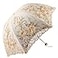 Honeystore Vintage Lace UV Sun Parasol Folding 3D Flower Embroidery Umbrella H1620 Yellow