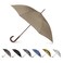 Totes Auto Open Water Repellent Stick Umbrella with Classic Wood J Hook Handle