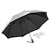 EuroSCHIRM Swing Liteflex UltraLight Weight Trekking Umbrella 375 Width Fixed Fiberglass Shaft Silver UV Protective