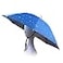 JANGANNSA Fishing Umbrella Hat Folding Sun Rain Cap Adjustable Multifunction Outdoor Headwear Blue